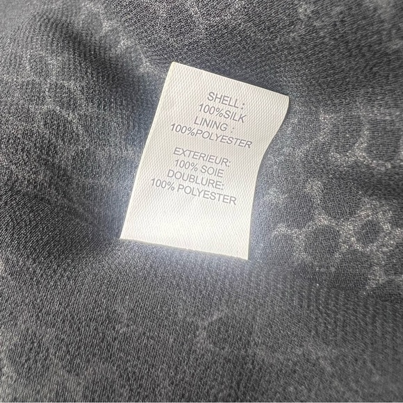 Ramy Brook BITSY 100% Silk Black & White Polka Dot Sleeveless Drop Waist Dress - Picture 15 of 16